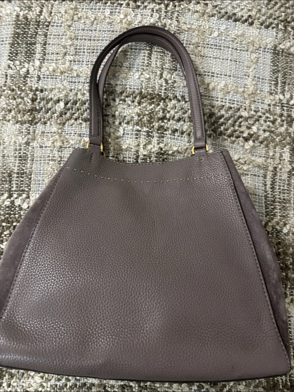 Tory Burch McGraw leather & suede shoulder bag Tote